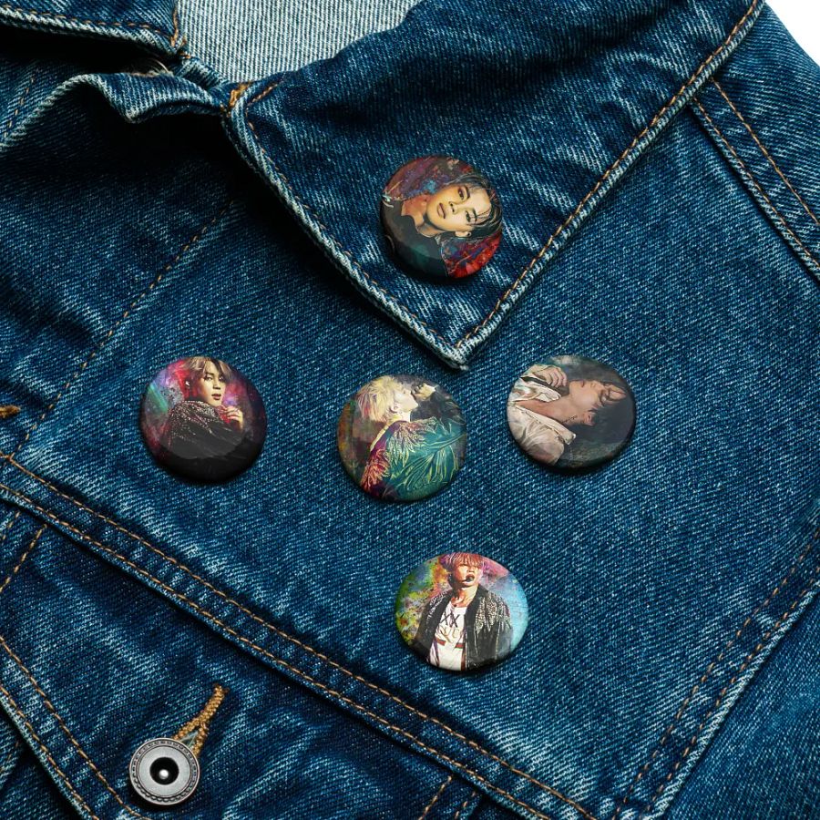 BTS - Jimin Set of Buttons 1 - Designed by ChimberArt product image (11)