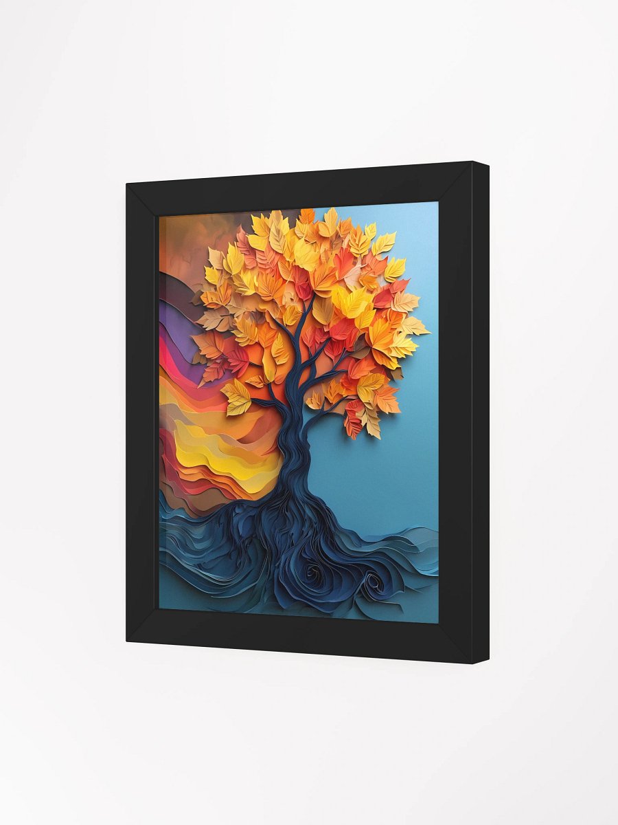 Vibrant Tree Paper Art Poster product image (4)