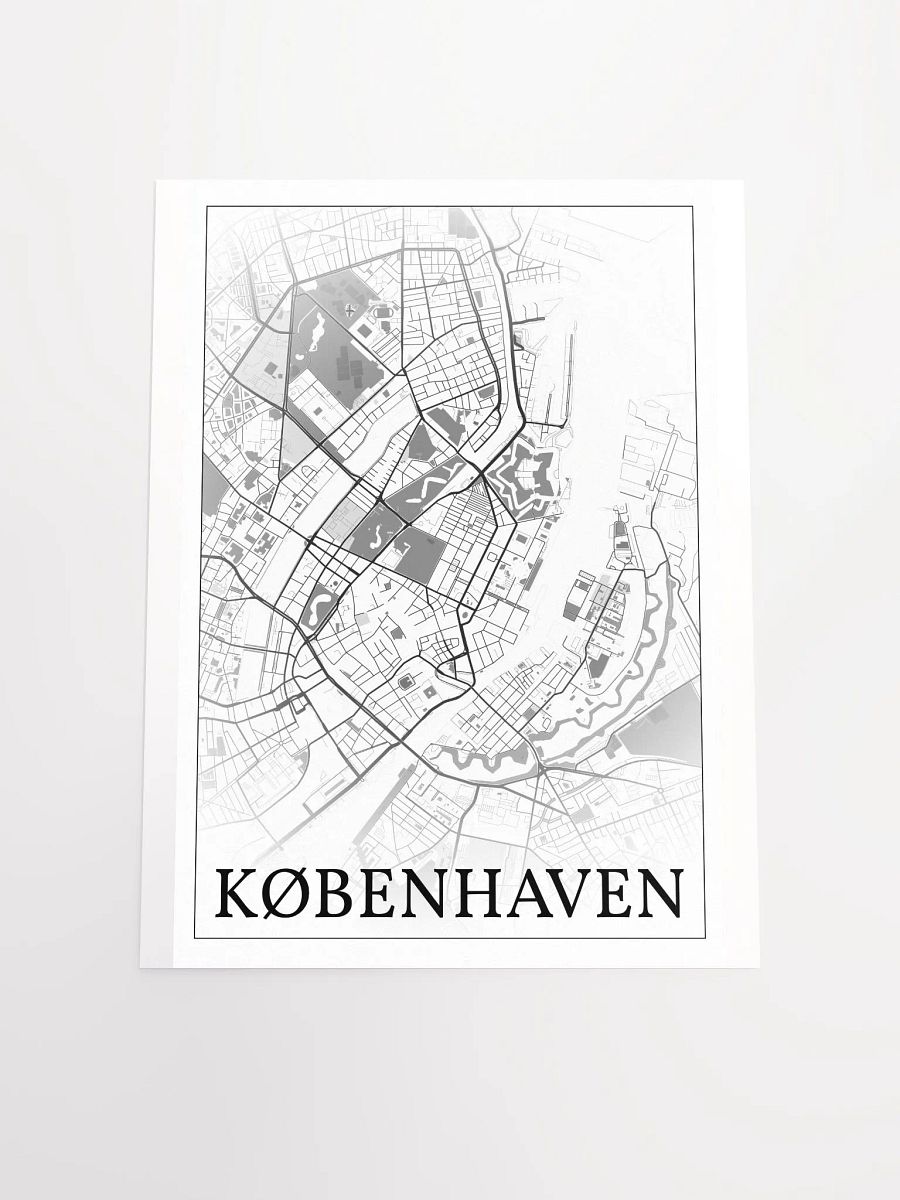 København, Danmark, city map print product image (19)