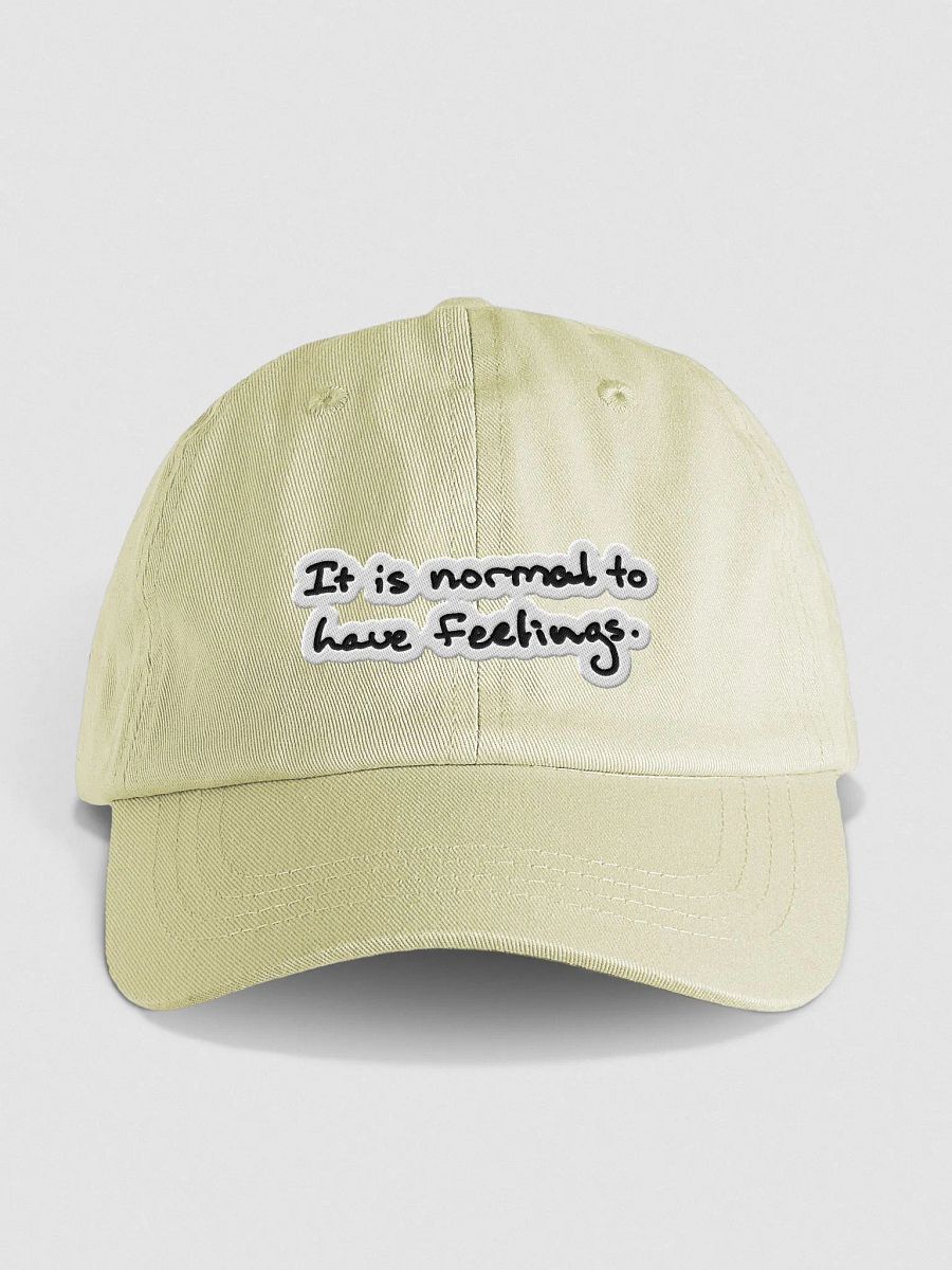 It is normal to have feelings. pastel dad hat (bubble design) product image (1)