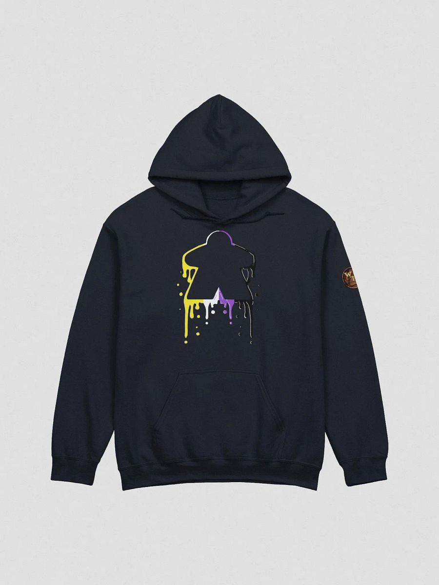 Drippy Non-Binary Pride Meeple Hoodie product image (2)