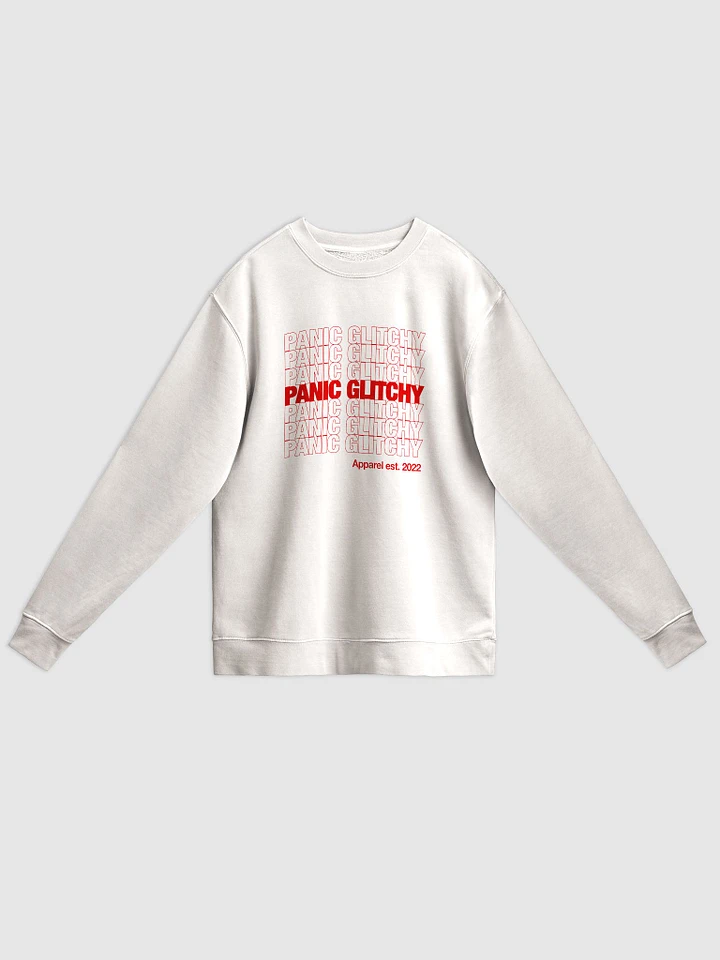 Panic Glitchy Grocery (classic v2) Pigment Dyed Sweatshirt product image (1)