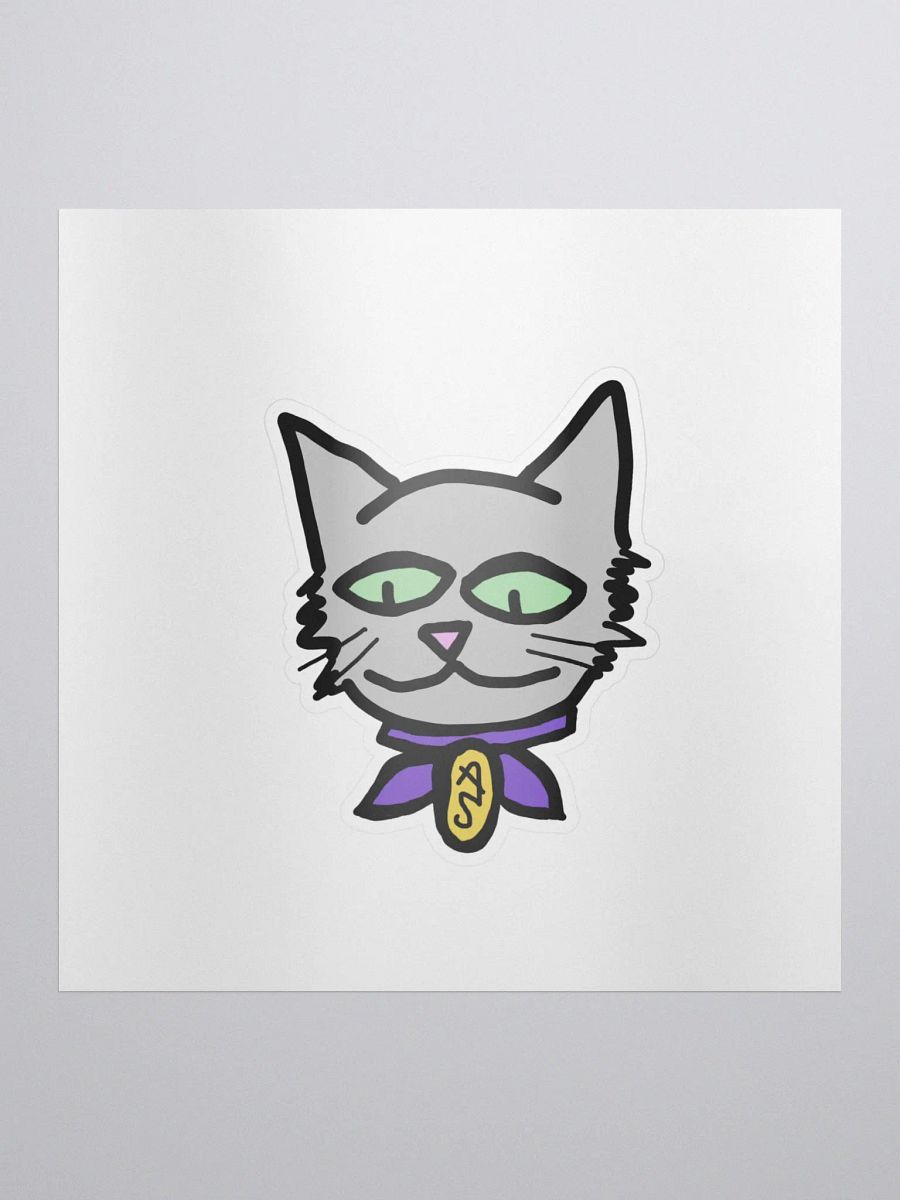 Grey Kitty Sticker product image (1)
