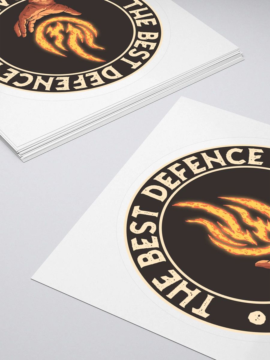 The Best Defence Is Fireball - kisscut Sticker product image (4)