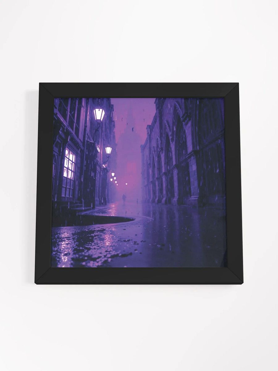 Gothic Alleyway Reflections Framed Print product image (15)