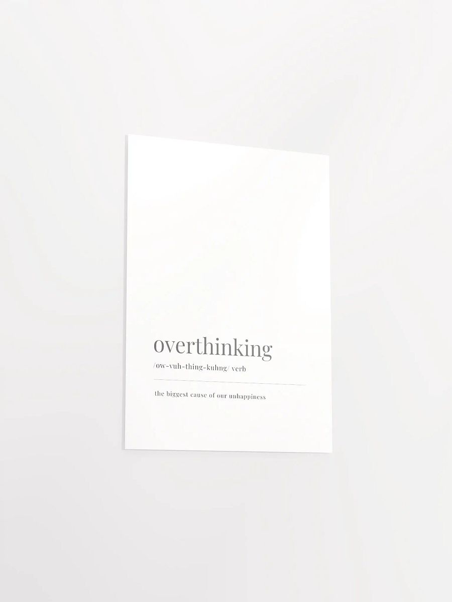 Overthinking Definition Poster Print product image (21)