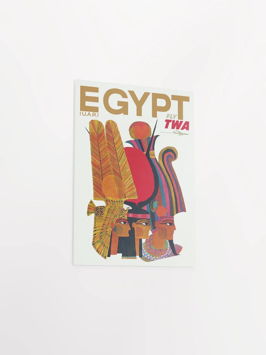 Egypt, TWA 1960 — retro vintage travel poster, retro travel art, retro travel wall art product image (9)