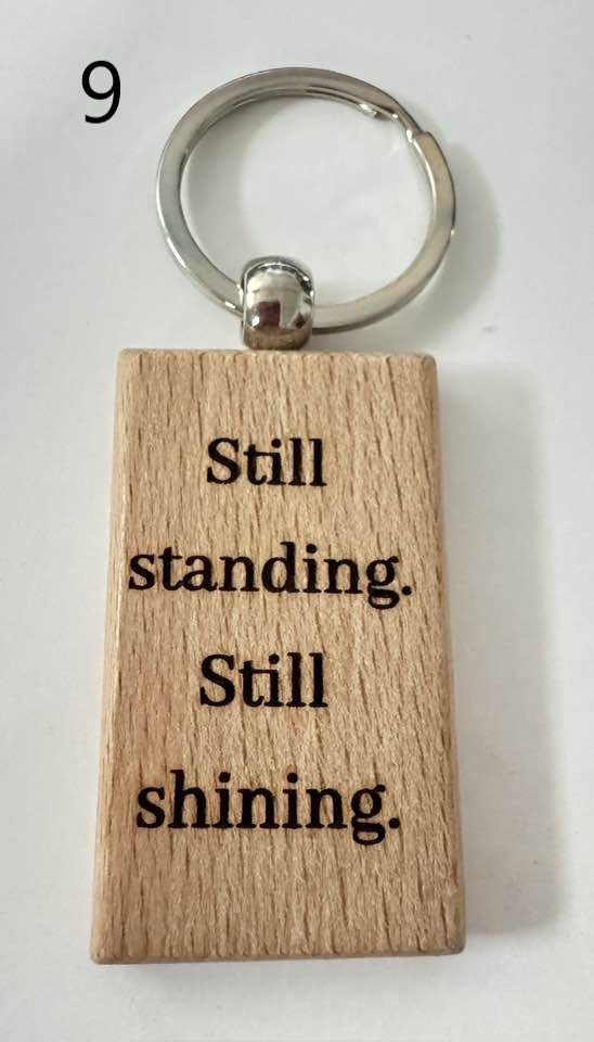Wooden Engraved Illness Awareness Keychains | Chronic Pain, Cancer, & More  (6) product image (9)