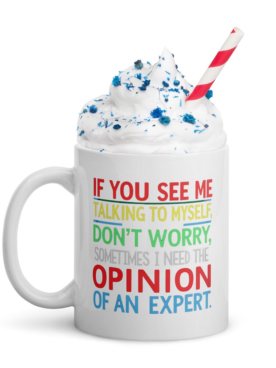 Expert Opinion White Glossy Mug product image (20)