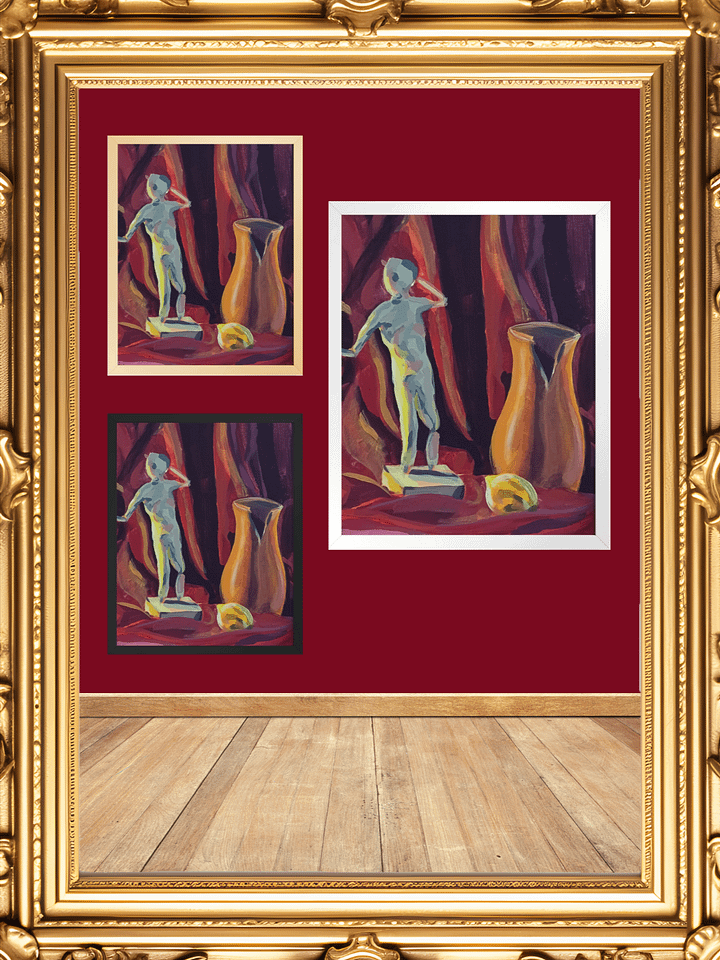 Crimson Red Dance Framed Print product image (2)