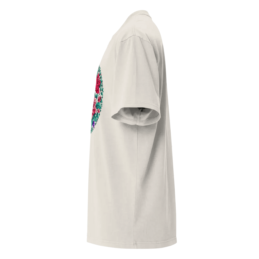 Symmetrical Floral Harmony Oversized T-Shirt | AI Design Bougainvillea Flower product image (5)