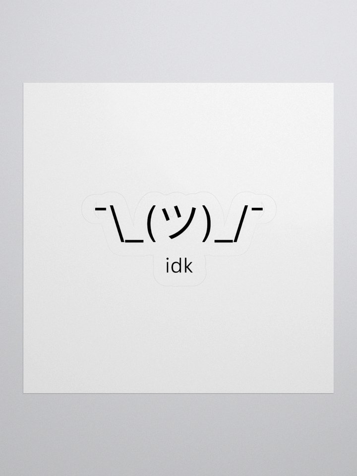Shrug Sticker product image (1)