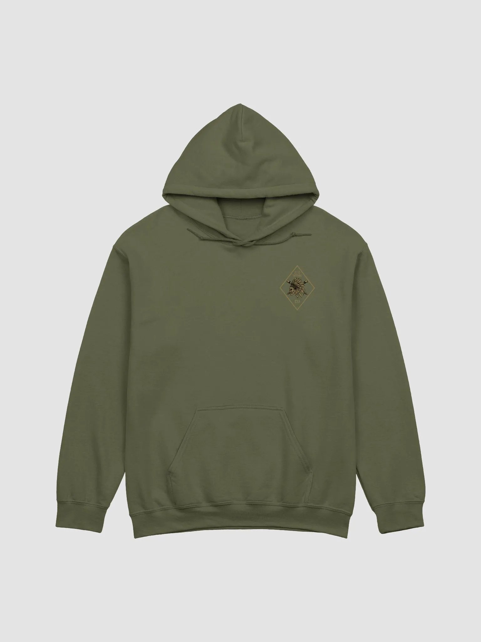 Tactical Collection - FDE Logo on OD Green Hoodie product image (1)