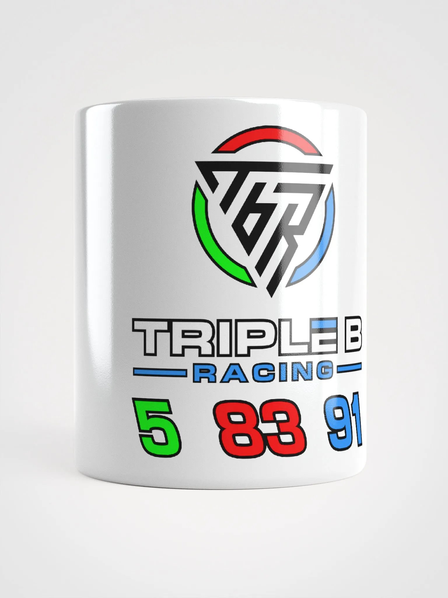 Triple B Racing numbers mug (White) product image (1)