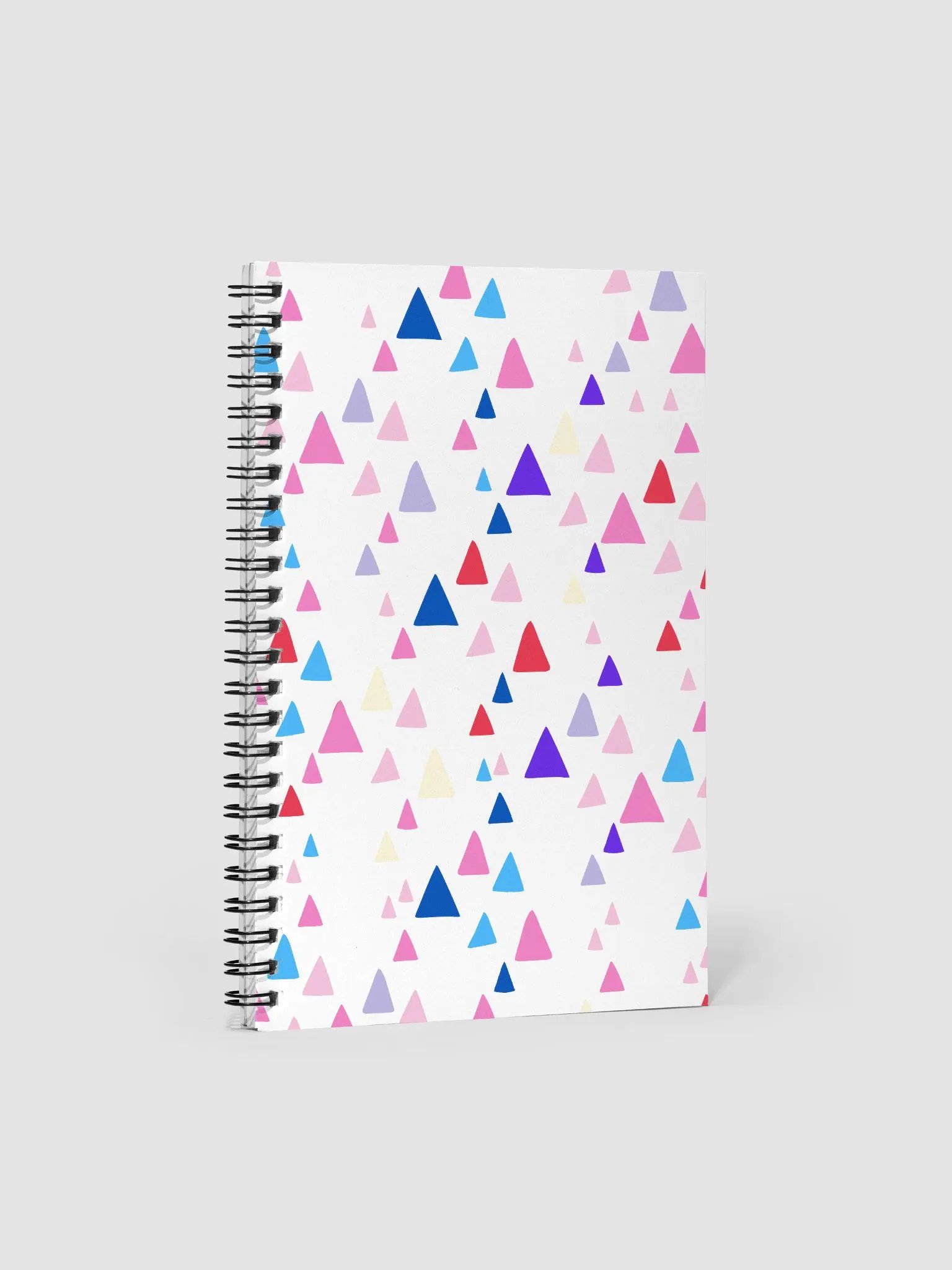 Multicolor Abstract Triangles Spiral Notebook product image (3)