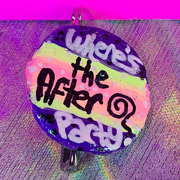 Wheres the After Party Bottle Cap Pin product image (1)
