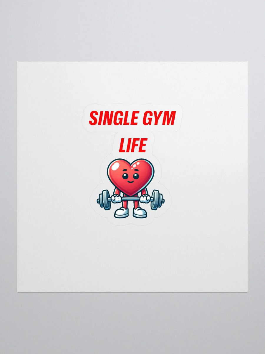 SINGLE GYM LIFE Heart Sticker product image (1)
