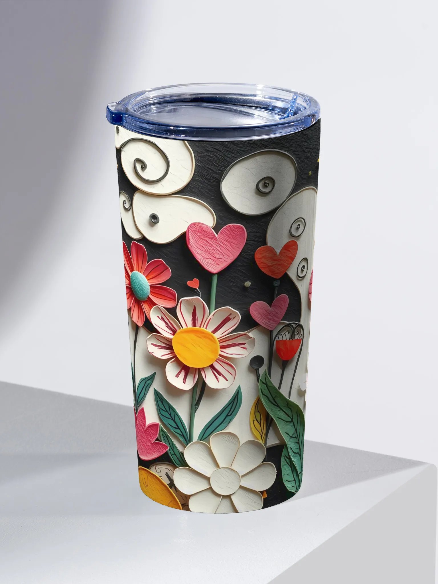 Whimsical Floral Paper Tumbler product image (2)