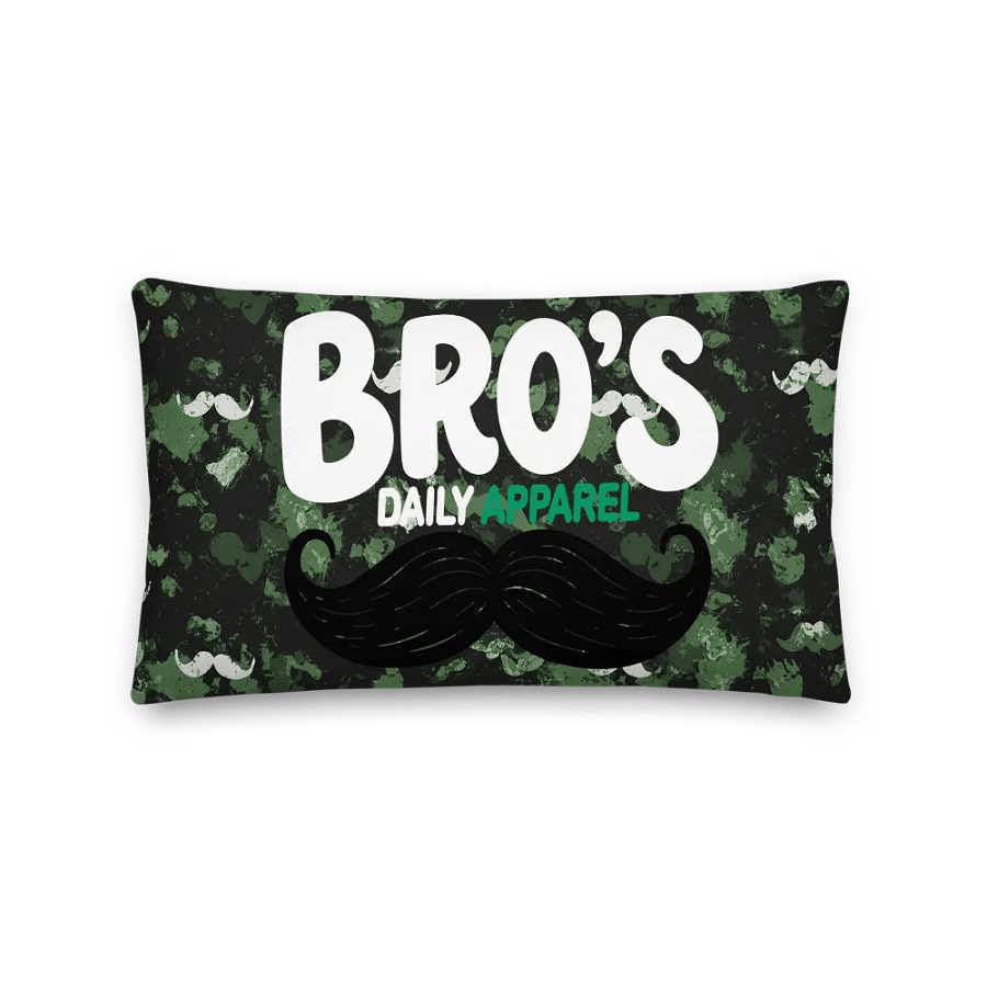 Self Heal, Self Love, Self Care Mustache Camo Decorative Pillow product image (5)