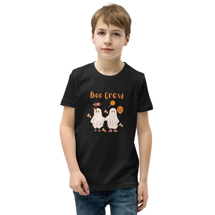 Boo Crew Youth Halloween T-Shirt product image (1)