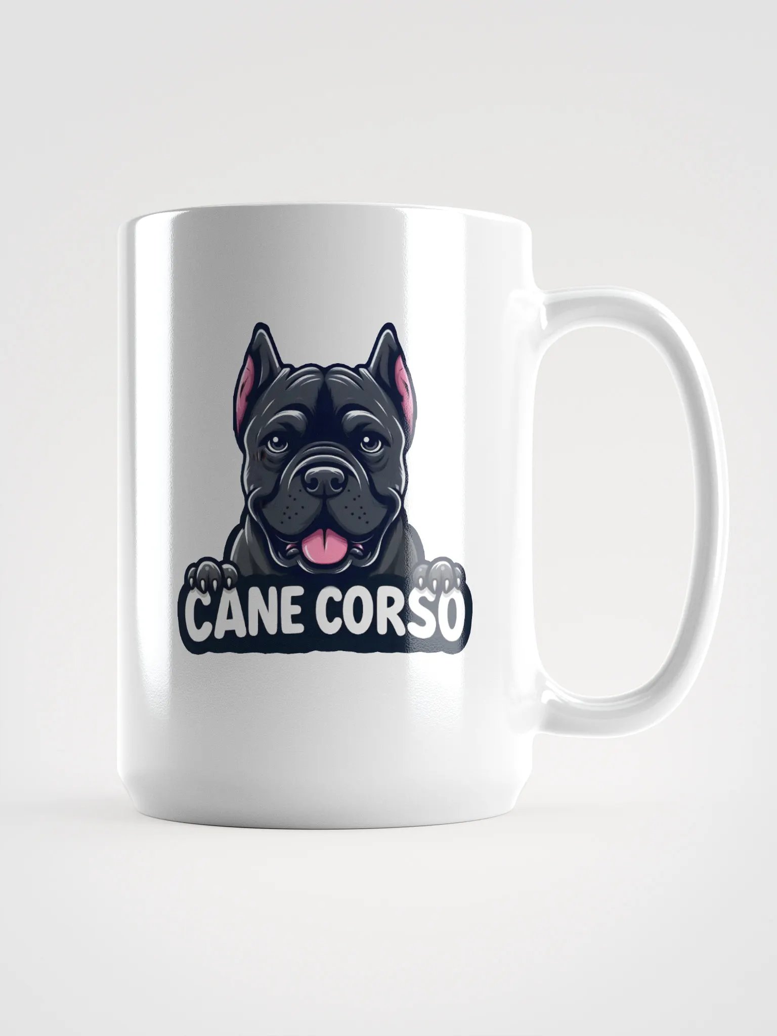 Black Cane Corso Mug – Bold and Beautiful Dog Lover Gift product image (1)
