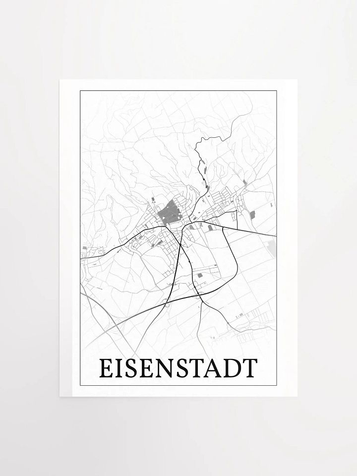 Eisenstadt, Austria, city map print product image (5)