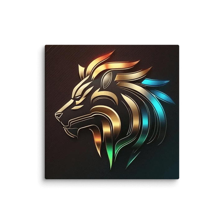 Lion logo canvas product image (1)