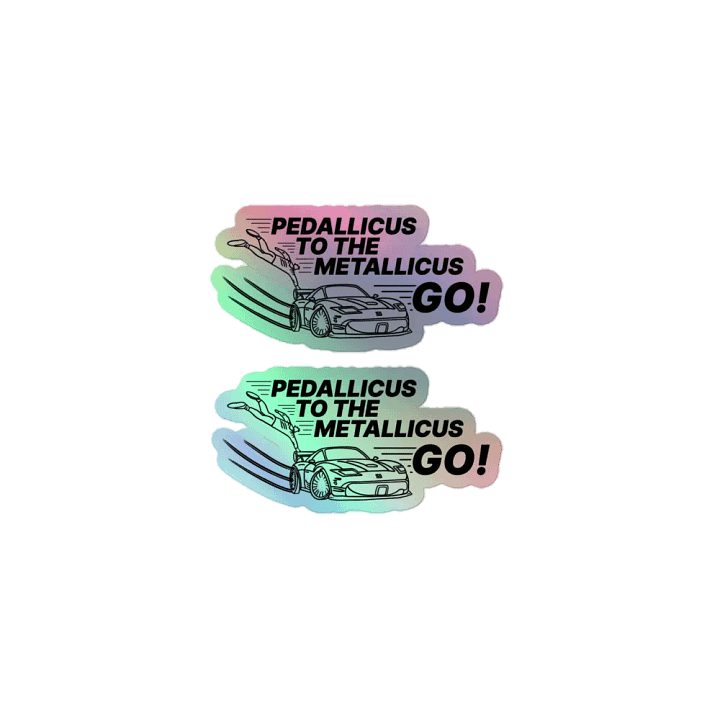 PEDALLICUS TO THE METALLICUS STICKER (SET OF 2) product image (1)