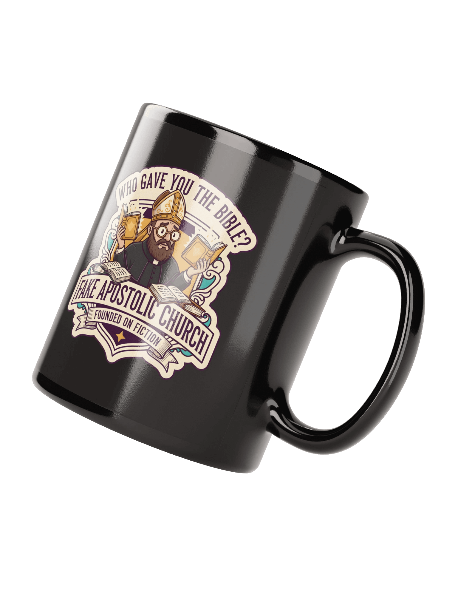 Who Gave You The Bible? (Black Mug) product image (4)