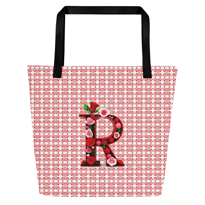 Valentine’s Monogram Letter R(3) Tote product image (1)