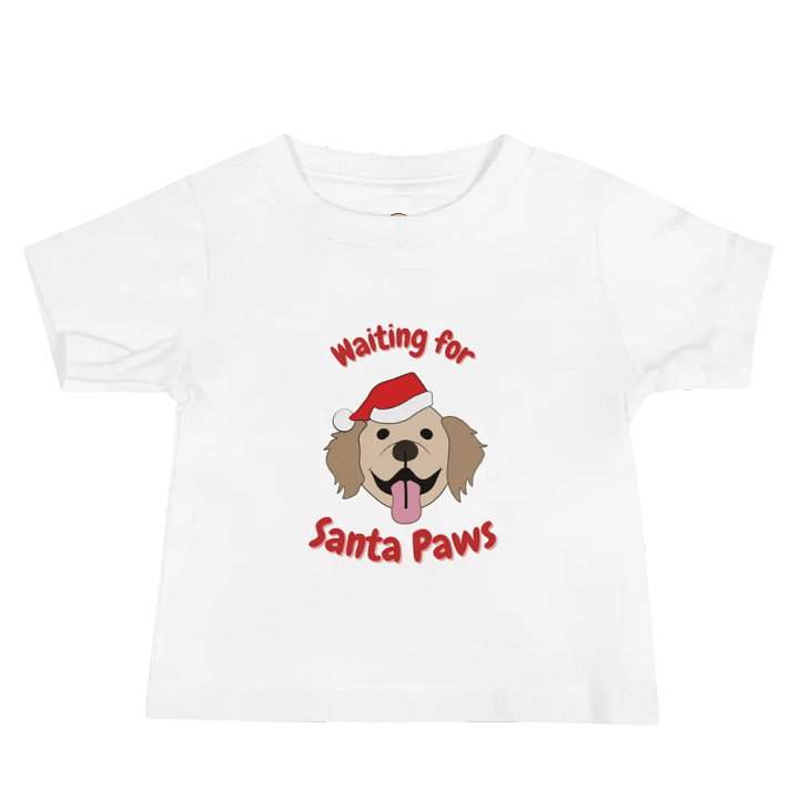 Christmas Baby Jersey Short Sleeve Tee (Santa Paws) product image (2)