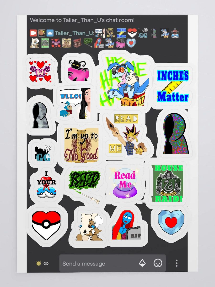 Chat Emotes Sticker Pack (18 pieces) product image (3)