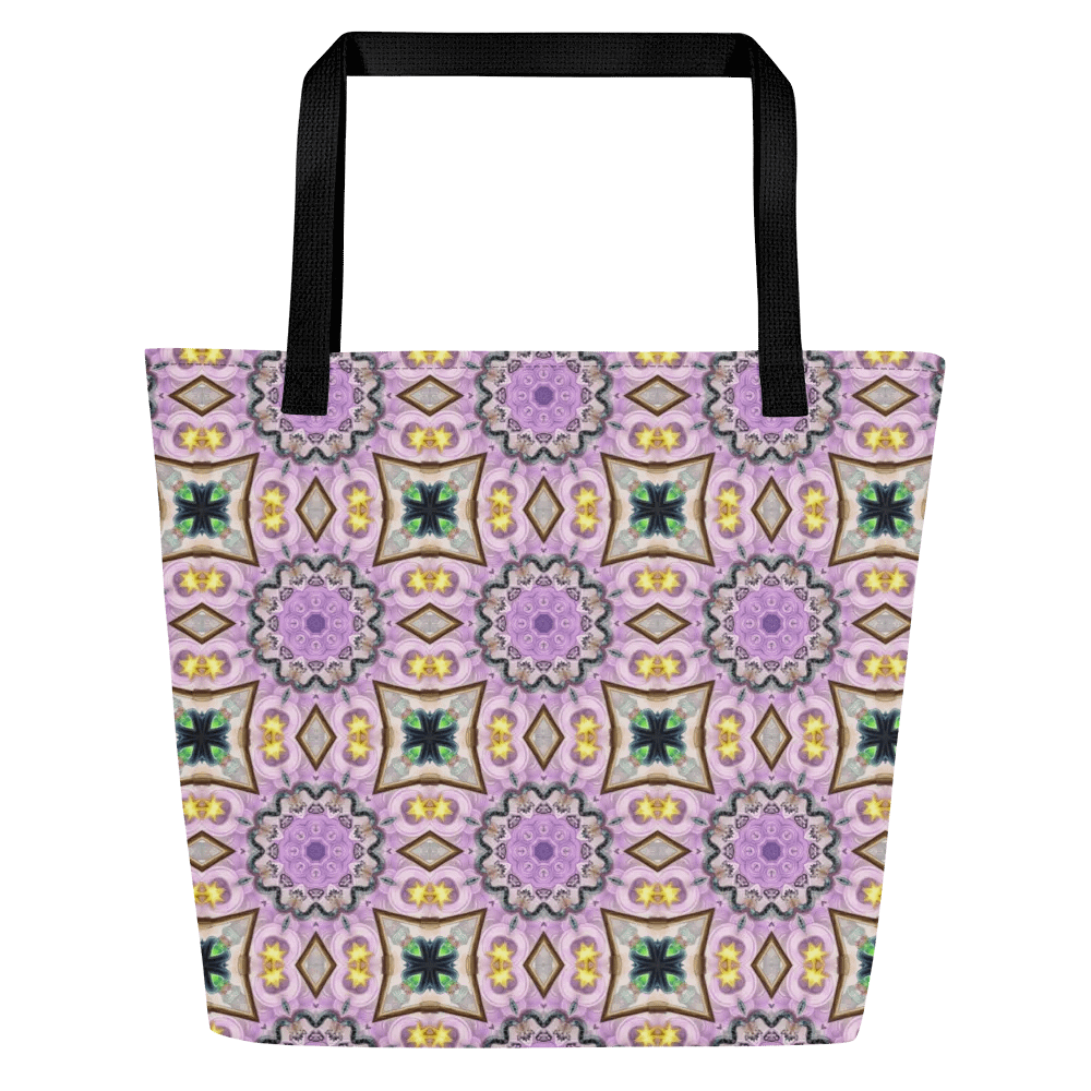 Kaleidoscopic Floral Symphony Tote Bag product image (2)