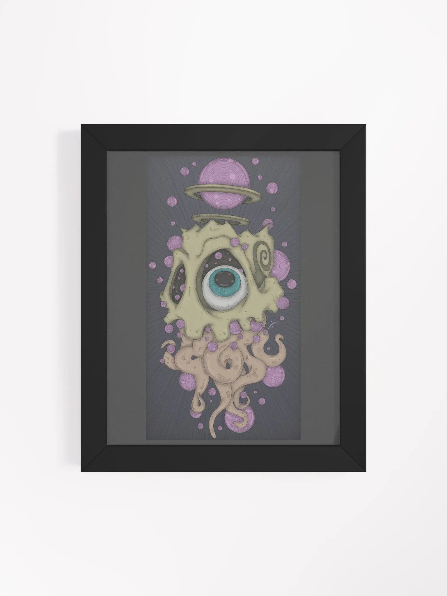 FRAMED - Bubble Skull Squid product image (4)