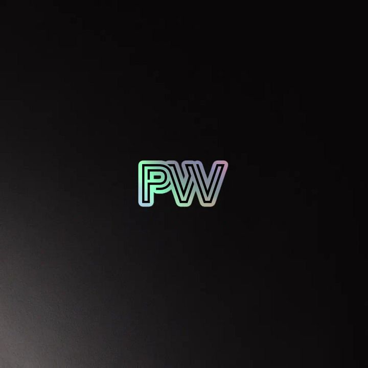 PW holographic sticker product image (2)