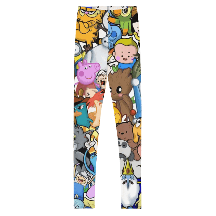 Kids Leggings – Cartoon Characters Print for Fun & Vibrant Style product image (2)