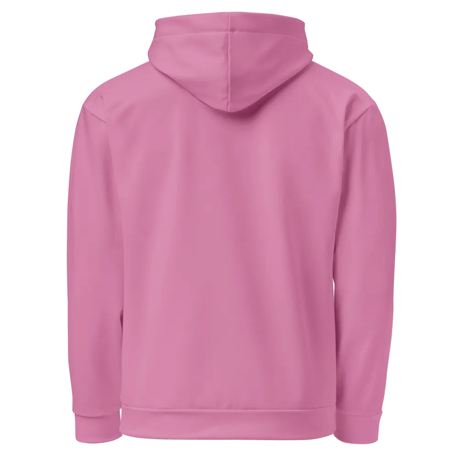 Plain Medium Carnation Pink True Summer Unisex Recycled Polyester Heavyweight Premium Hoodie by Treasure Pie product image (6)