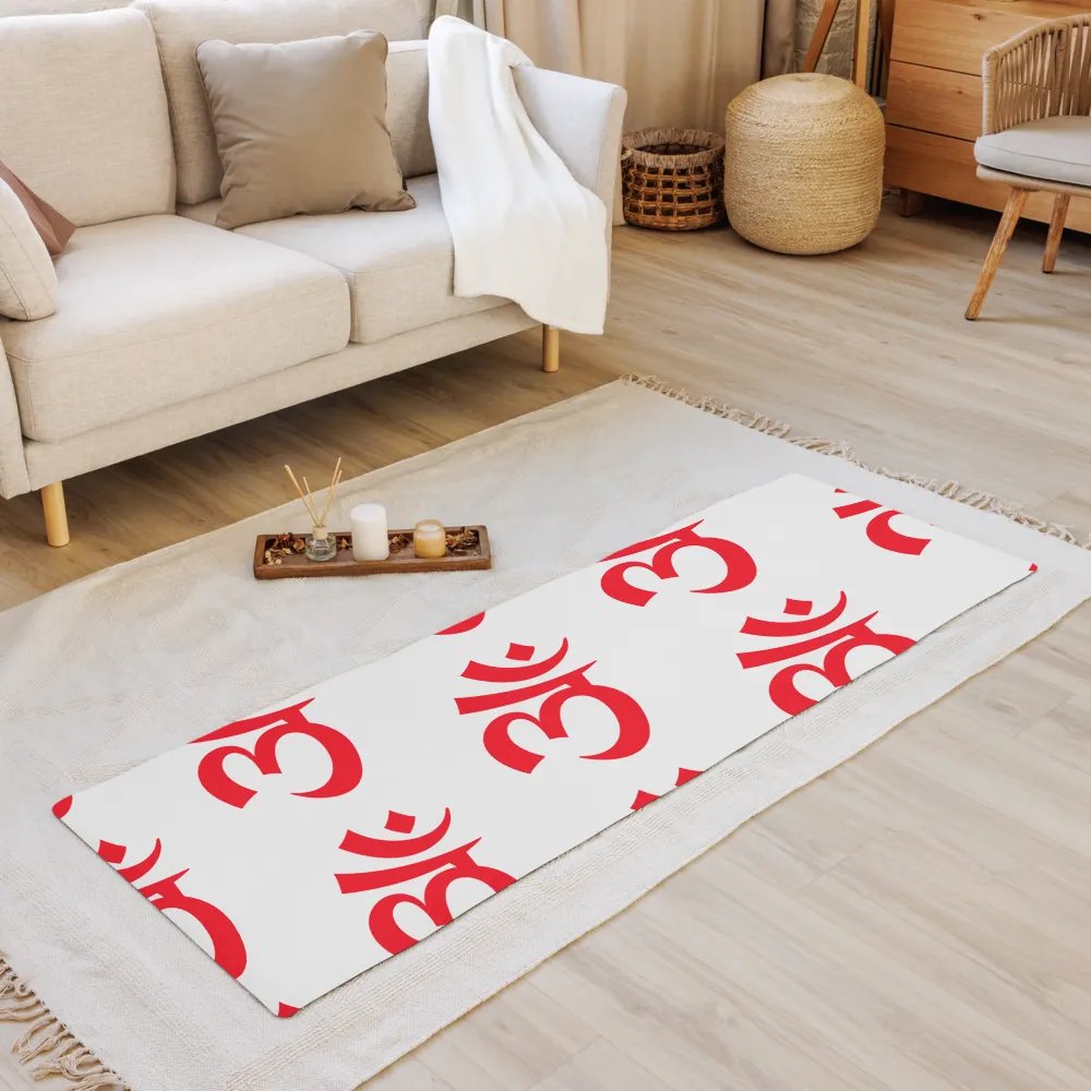 Red Om Yoga Mat product image (10)