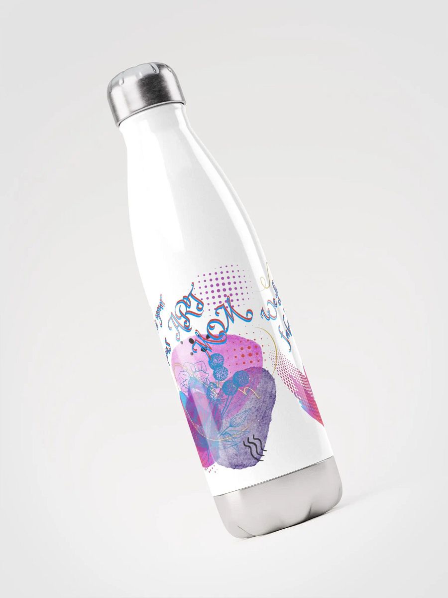 Stainles stel waterbottle with beautiful watercolor design depicting 