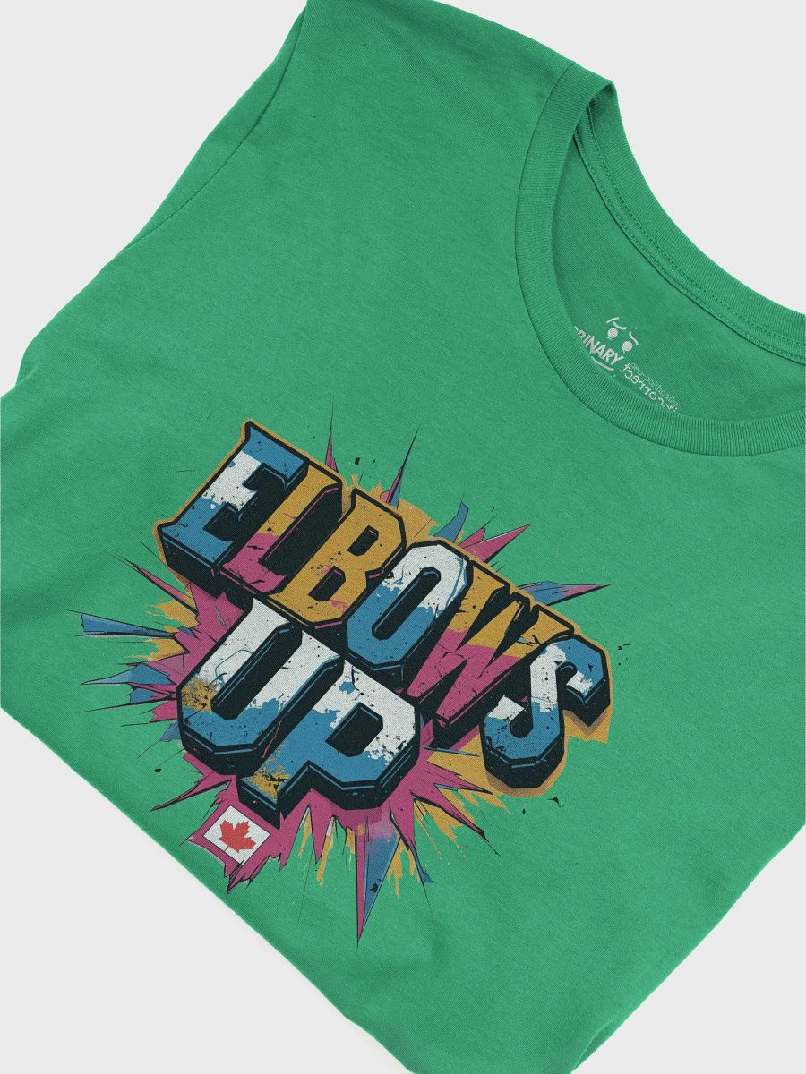 Proudly Canuck | ELBOWS UP Political Tee | Comic Pop Edition product image (5)
