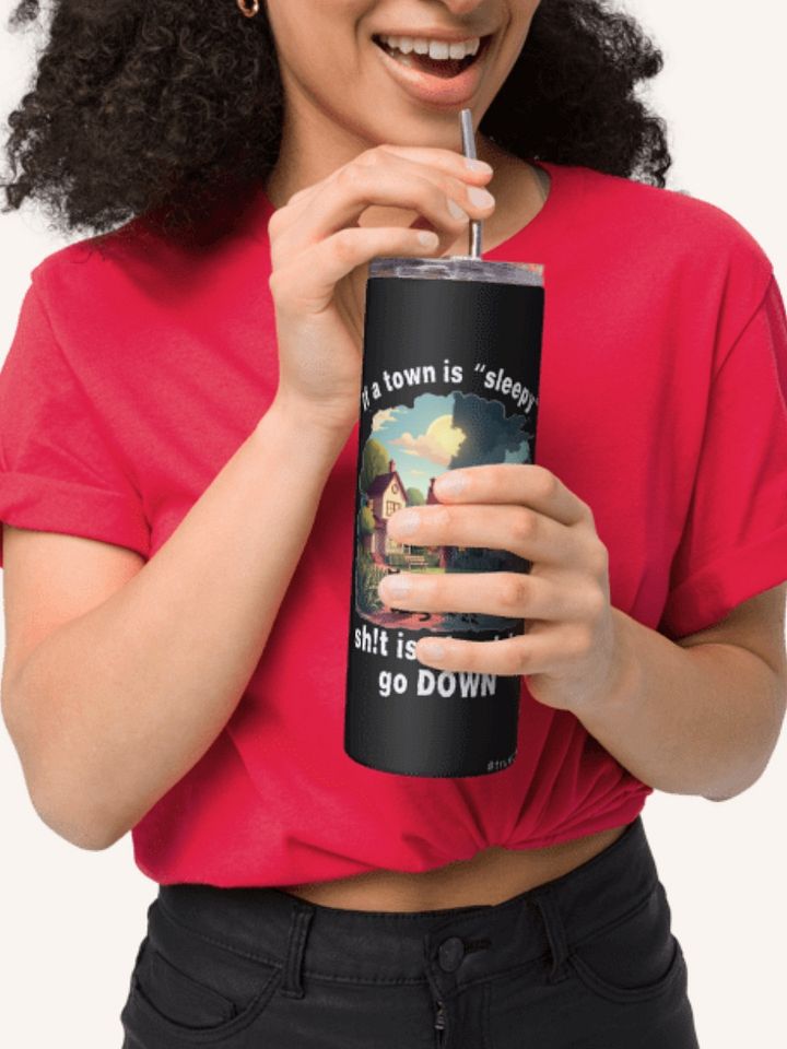If A Town Is “Sleepy” Coffee Tumbler product image (2)