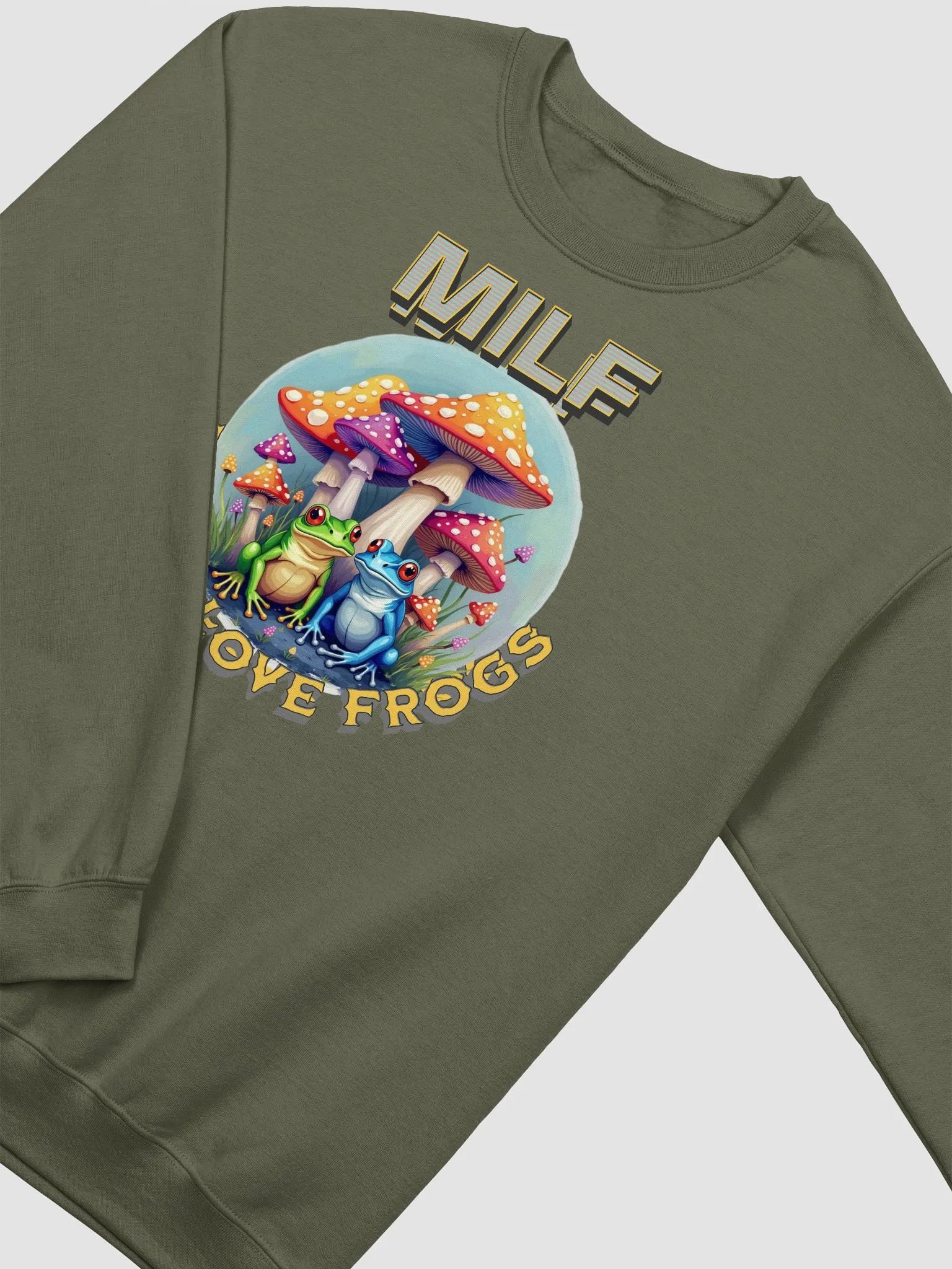 MILF Man I Love Frogs Whimsical Crewneck Sweatshirt product image (2)