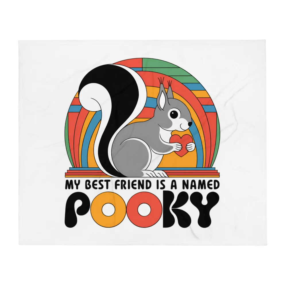 Ultra soft and plushy blanket: my best friend is named a pooky, supposed to sound like mario product image (2)