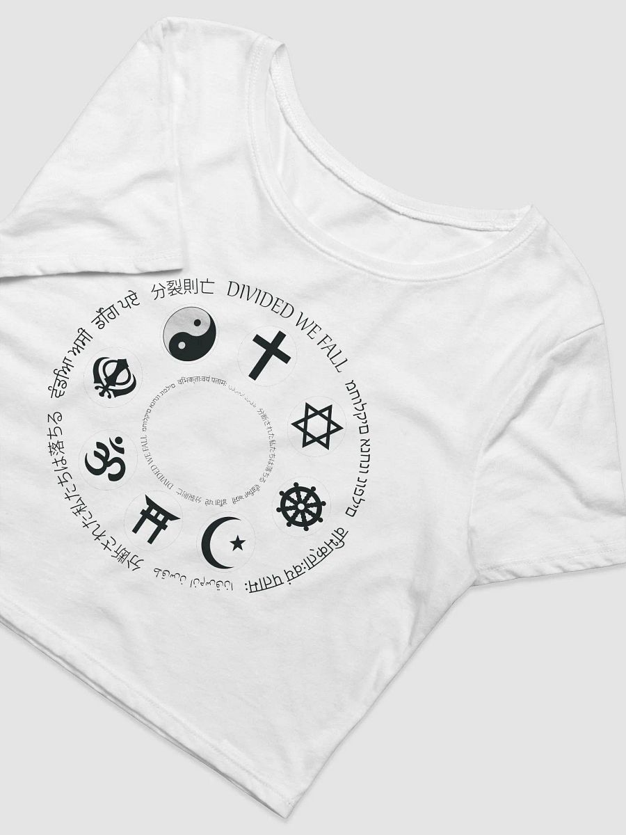 Divided We Fall - Religion - Bella+Canvas Women's Crop Tee product image (2)