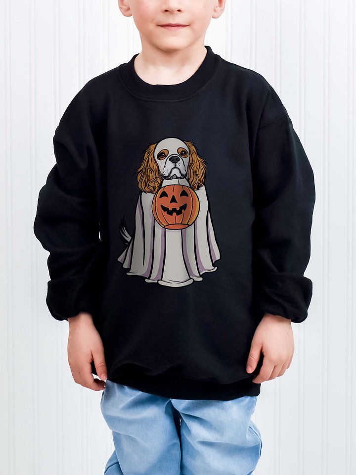 Halloween Cavalier King Charles Spaniel(Blenheim) Youth Sweatshirt product image (1)