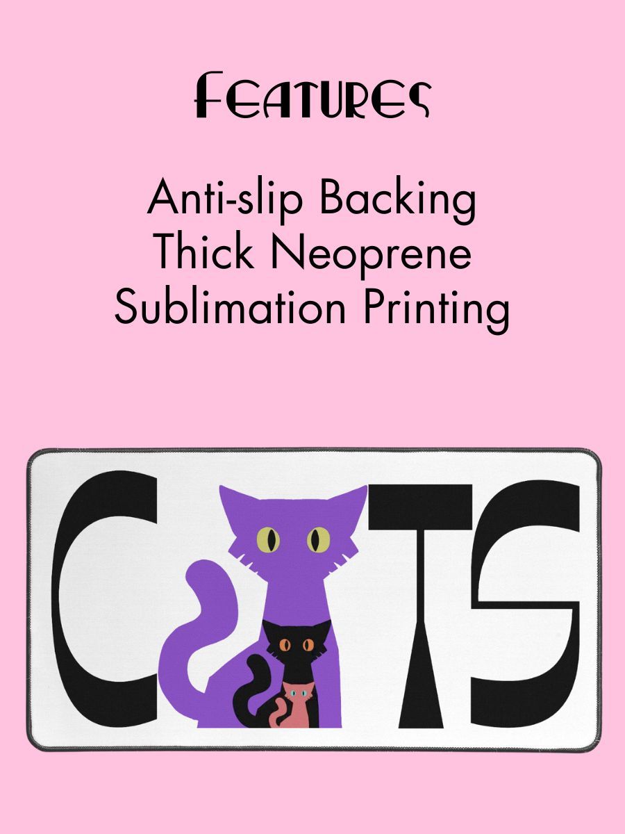 Nesting Cats Gaming Mat - Desk Pad for Workstation product image (2)