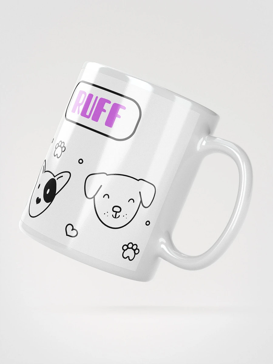 Mornings Are Ruff Ceramic Mug - Playful 11 oz or 15 oz Dog Lover's Coffee Cup product image (3)