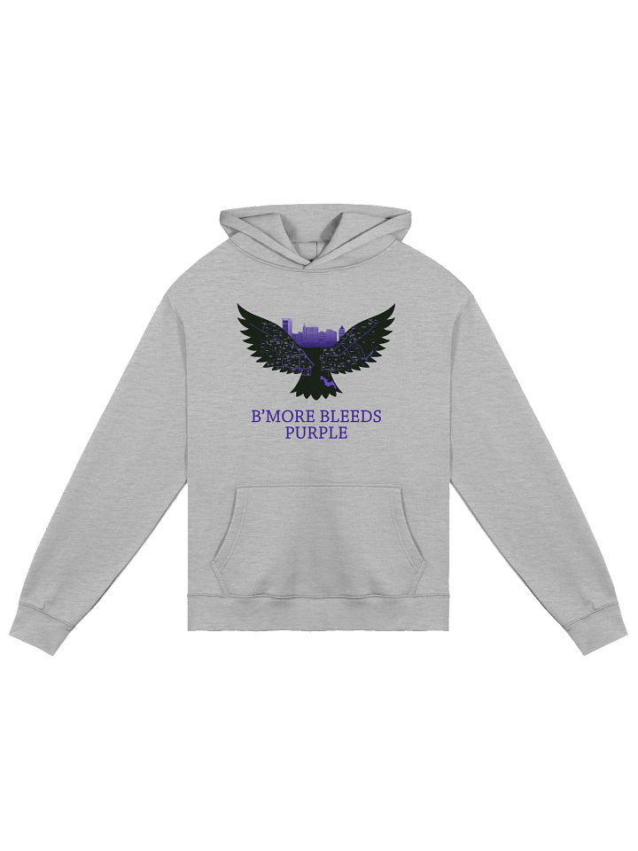 B'More Bleeds Purple Oversized Hoodie product image (8)