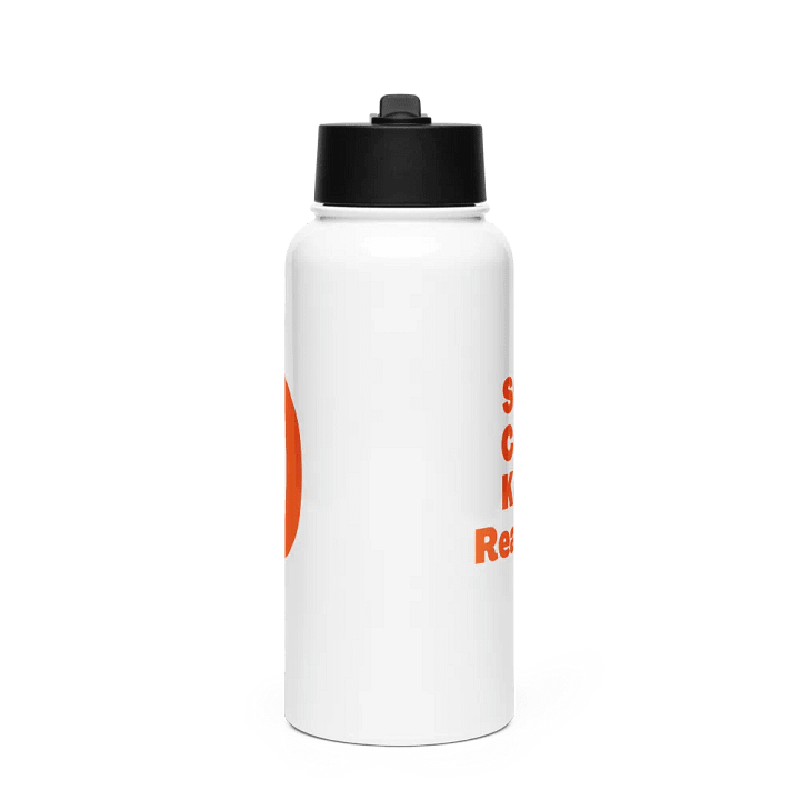 Water Bottle "Stay Cool, Keep Reading" Orange product image (2)