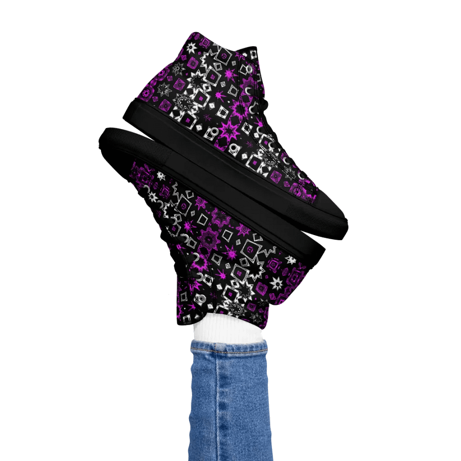 That Stars Pattern Ladies High Top Canvas Shoes product image (2)